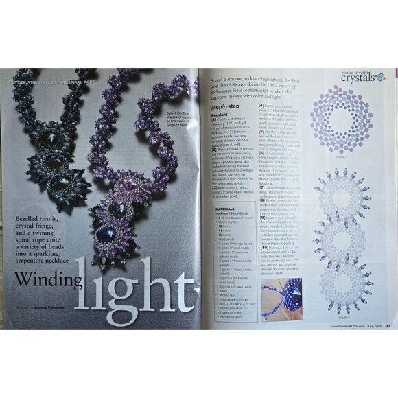 Bead and Button Magazine June 2008 Japanese Loomwork Patterns Inside - Picture 15 of 16